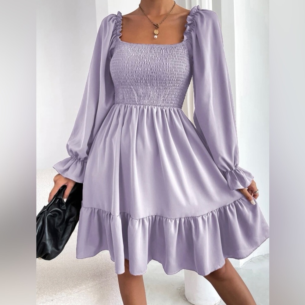 New Plus women’s beautiful purple dress
